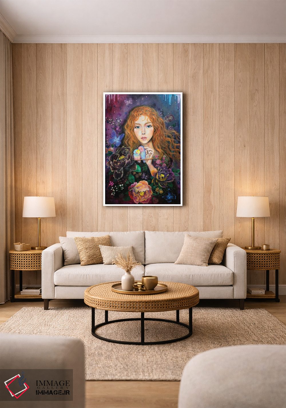 تابلو دکوراتیو باغ مخفی اثر یوری کیم - D1W