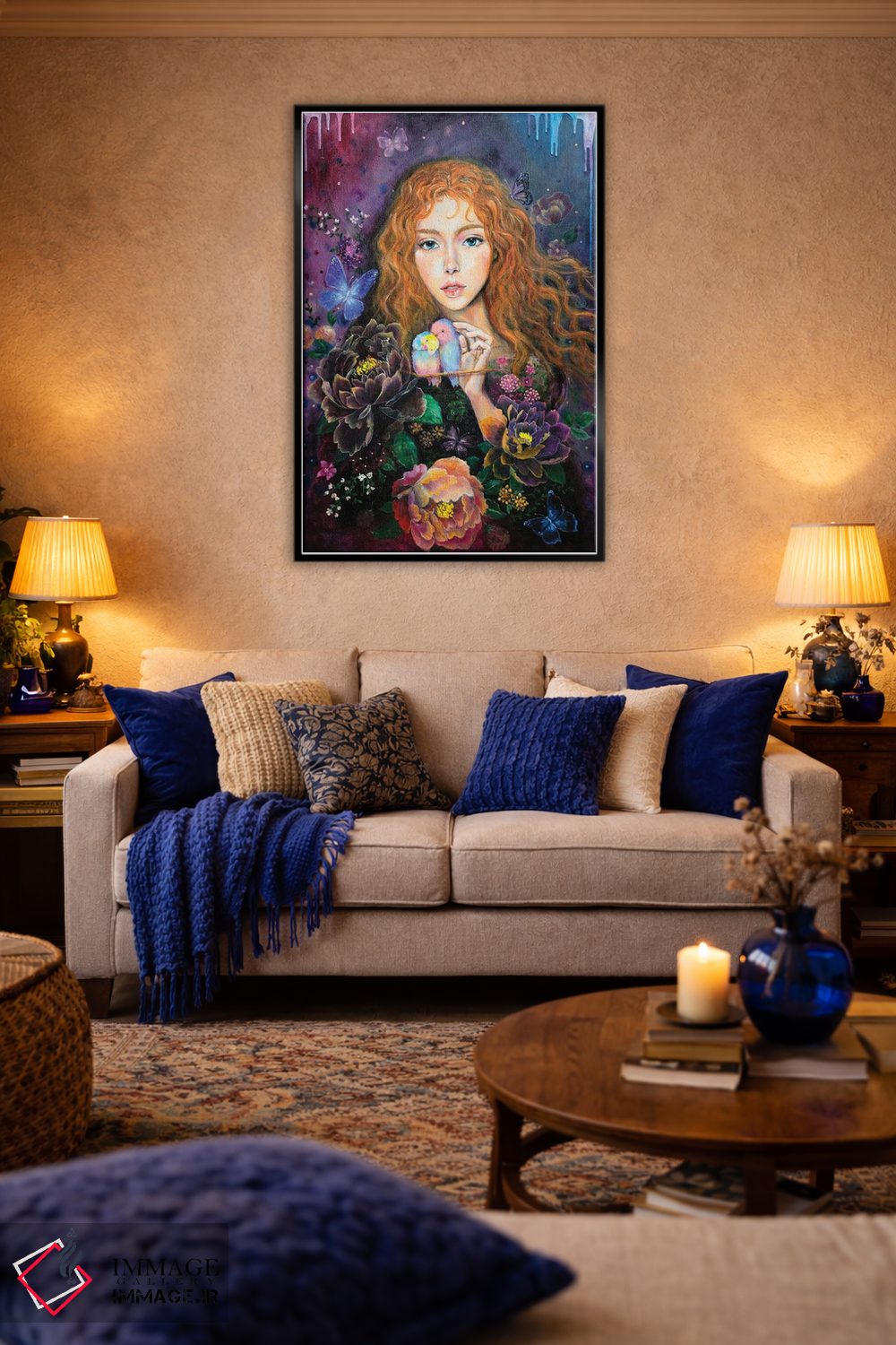 تابلو دکوراتیو باغ مخفی اثر یوری کیم - D4B