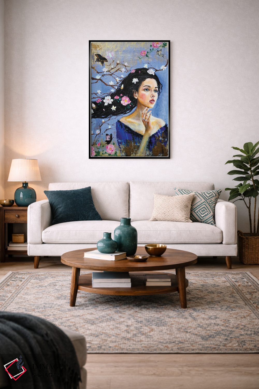 تابلو دکوراتیو رویاپرداز: مگنولیا اثر یوری کیم - D4B