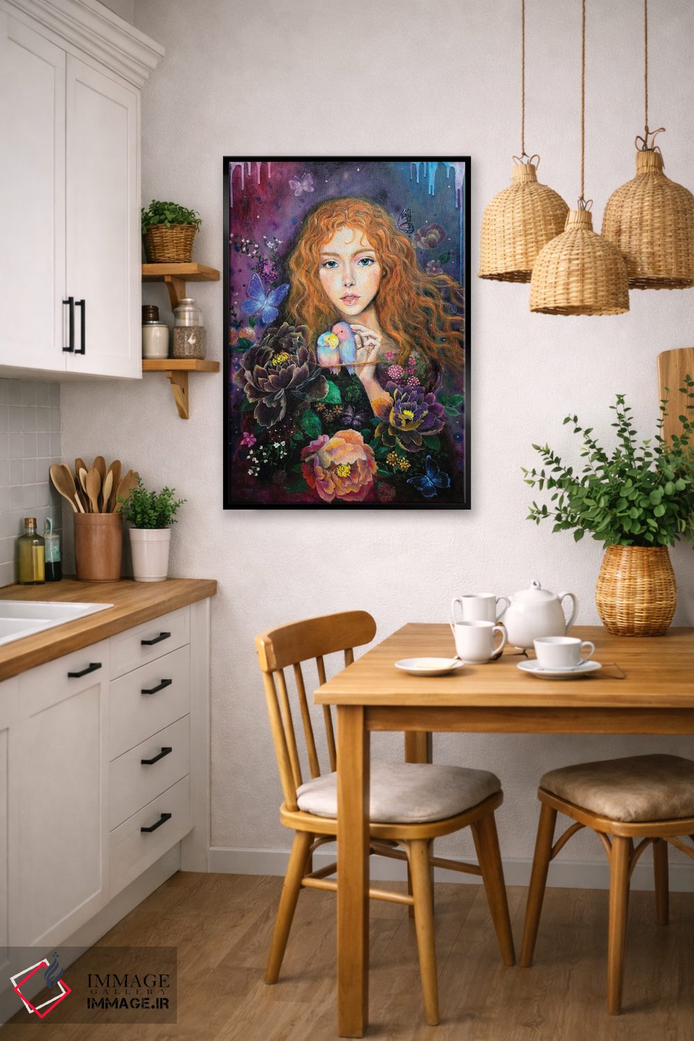 تابلو دکوراتیو باغ مخفی اثر یوری کیم - D5B