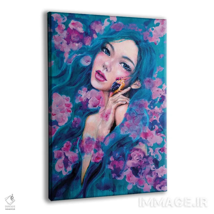 تابلو دکوراتیو عاشق: سبز اثر یوری کیم - نمای پرسپکتیو محصول