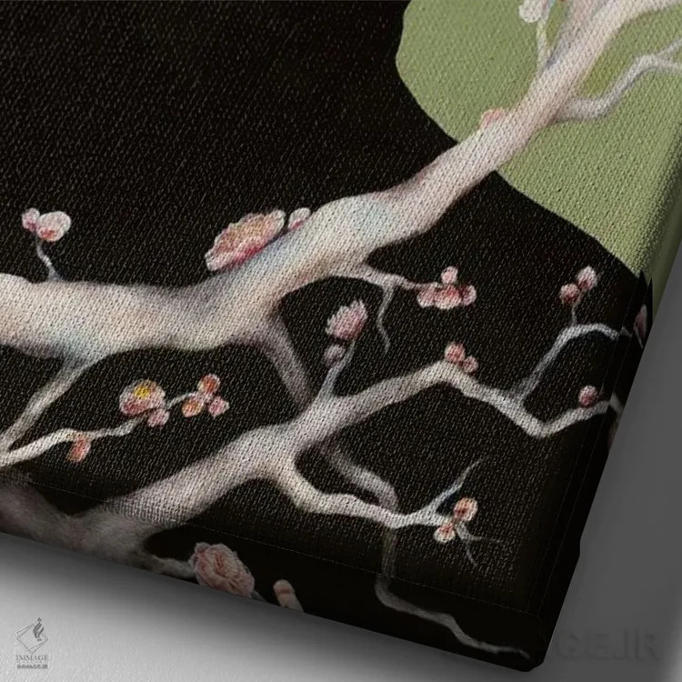 تابلو دکوراتیو یادآور اثر یوری کیم - نمای نزدیک بافت بوم