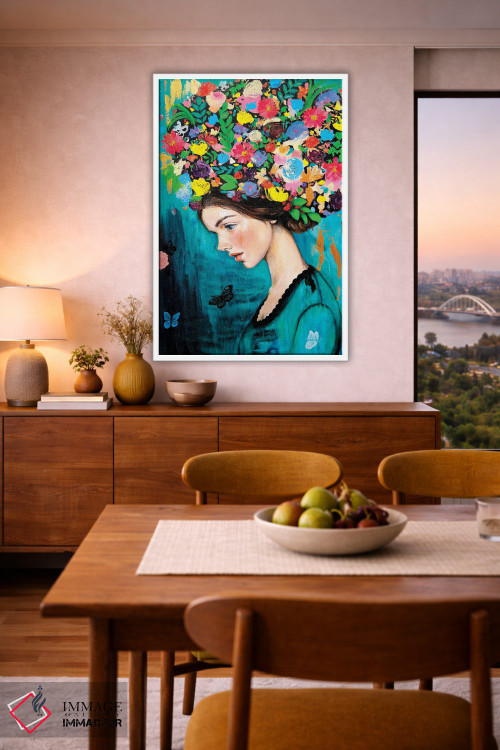 تابلو دکوراتیو سنگینی عشق اثر یوری کیم - D6W