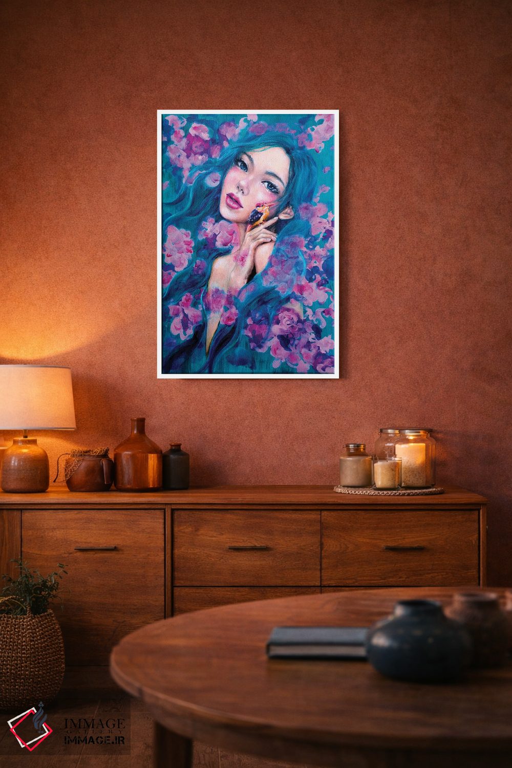 تابلو دکوراتیو عاشق: سبز اثر یوری کیم - D4W