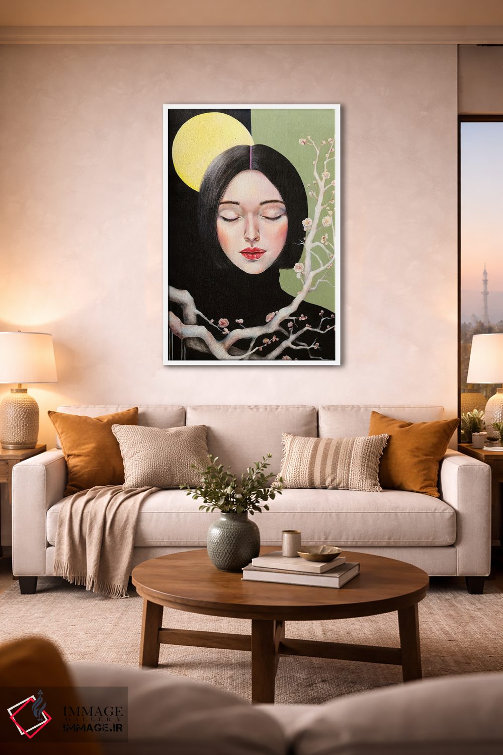 تابلو دکوراتیو یادآور اثر یوری کیم - D1W