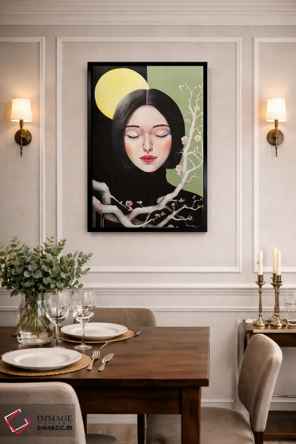 تابلو دکوراتیو یادآور اثر یوری کیم - D2B