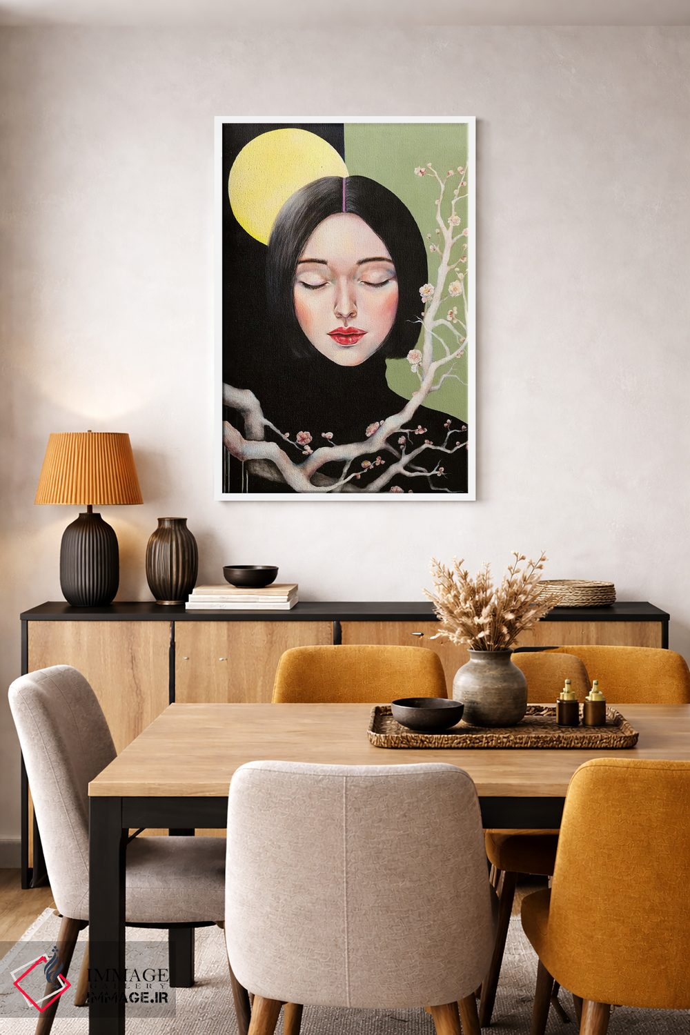 تابلو دکوراتیو یادآور اثر یوری کیم - D5W