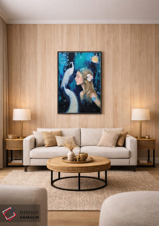 تابلو دکوراتیو سکوت زیبا اثر یوری کیم - D1B