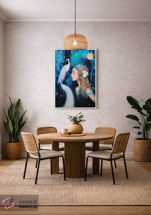 تابلو دکوراتیو سکوت زیبا اثر یوری کیم - D2W