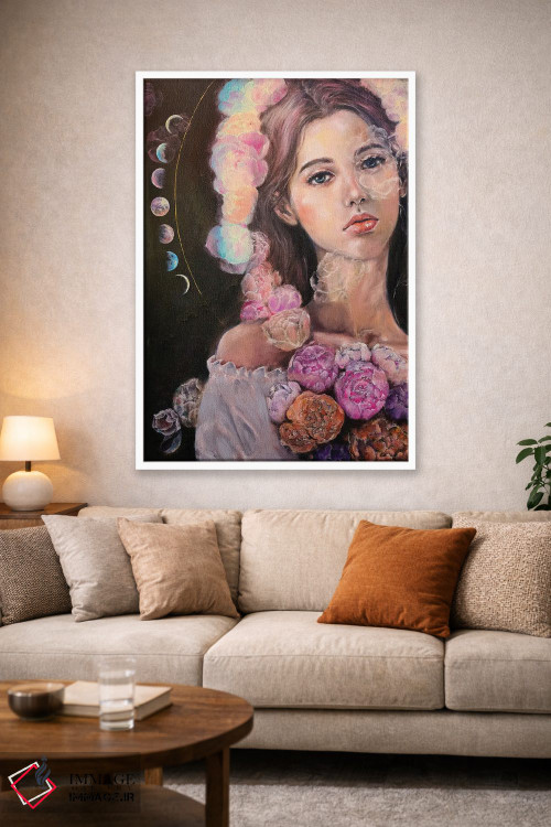 تابلو دکوراتیو فاز ماه اثر یوری کیم - D1W