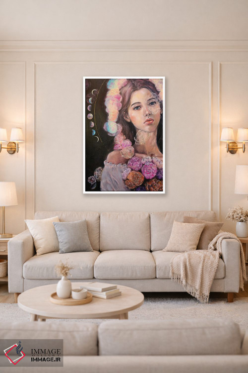 تابلو دکوراتیو فاز ماه اثر یوری کیم - D3W