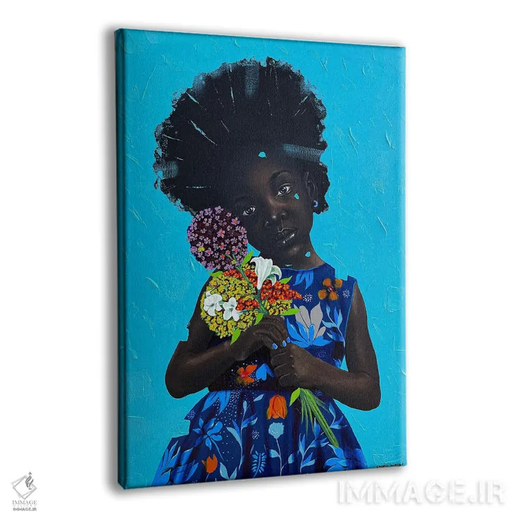 تابلو دکوراتیو گل های ما را بدهید ۲ اثر اییتایو الاگبه - نمای پرسپکتیو محصول