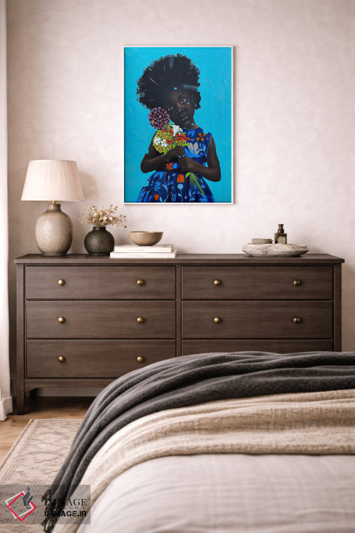 تابلو دکوراتیو گل های ما را بدهید ۲ اثر اییتایو الاگبه - D3W