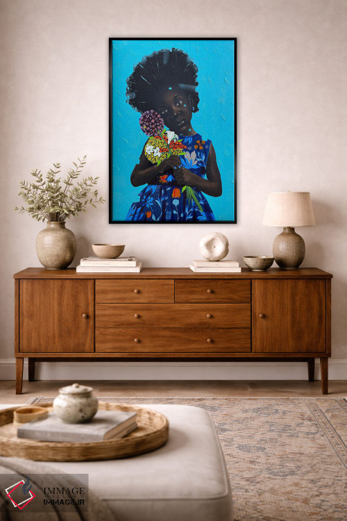 تابلو دکوراتیو گل های ما را بدهید ۲ اثر اییتایو الاگبه - D4B