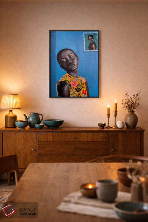 تابلو دکوراتیو گنجینه ام را به تن می کنم ۲ اثر اییتایو الاگبه - D6B