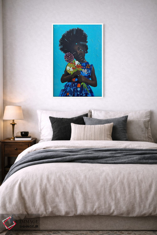 تابلو دکوراتیو گل های ما را بدهید ۲ اثر اییتایو الاگبه - D6W