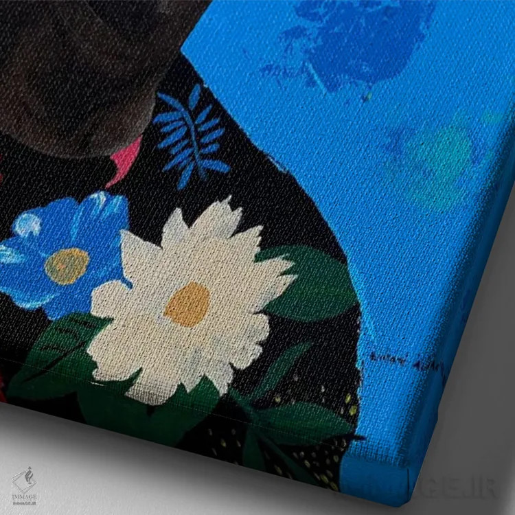 تابلو دکوراتیو من متفاوت ام ۱ اثر اییتایو الاگبه - نمای نزدیک بافت بوم