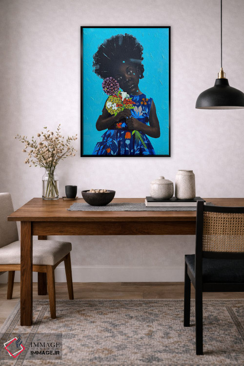 تابلو دکوراتیو گل های ما را بدهید ۲ اثر اییتایو الاگبه - D5B