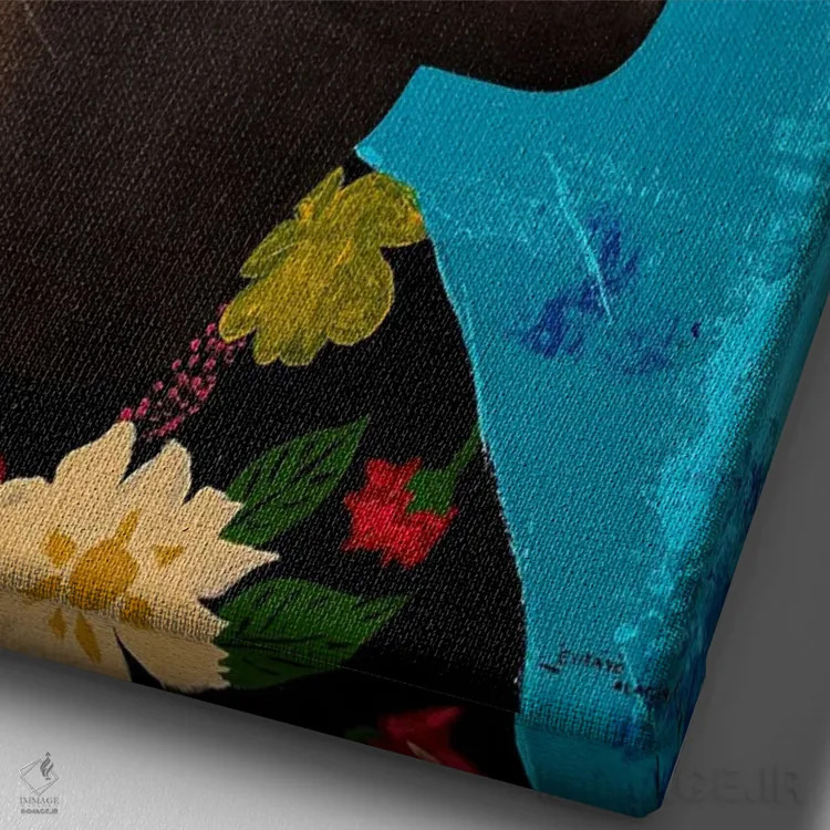 تابلو دکوراتیو من متفاوت ام ۴ اثر اییتایو الاگبه - نمای نزدیک بافت بوم