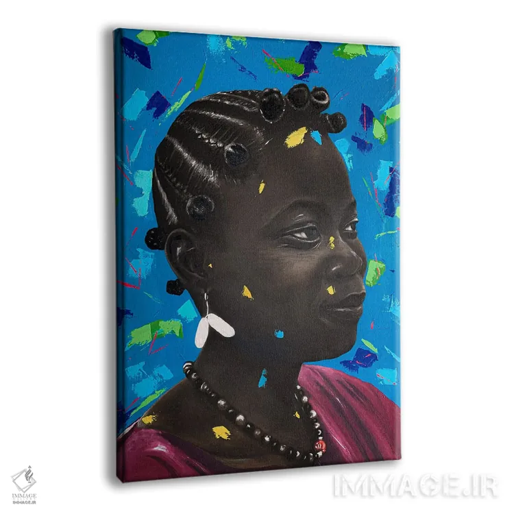 تابلو دکوراتیو آتکه اونیکوروبا اثر اییتایو الاگبه - نمای پرسپکتیو محصول