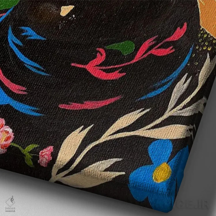 تابلو دکوراتیو من متفاوت ام ۶ اثر اییتایو الاگبه - نمای نزدیک بافت بوم