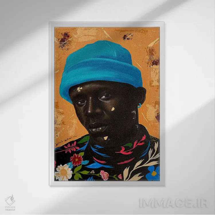 تابلو دکوراتیو من متفاوت ام ۶ اثر اییتایو الاگبه - نمای قابدار سفید