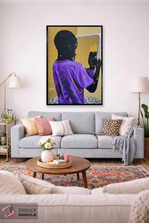 تابلو دکوراتیو پادشاه زاده شده اثر اییتایو الاگبه - D1B