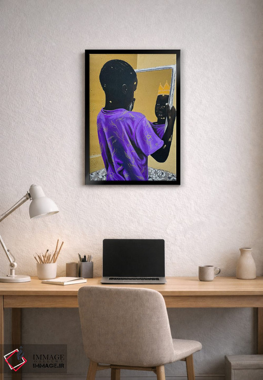 تابلو دکوراتیو پادشاه زاده شده اثر اییتایو الاگبه - D2B