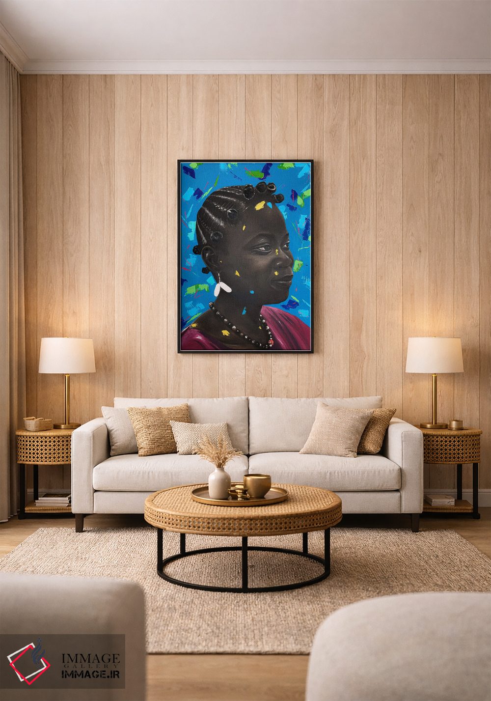 تابلو دکوراتیو آتکه اونیکوروبا اثر اییتایو الاگبه - D1B