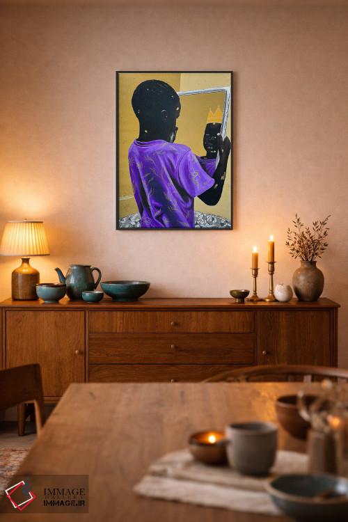 تابلو دکوراتیو پادشاه زاده شده اثر اییتایو الاگبه - D6B