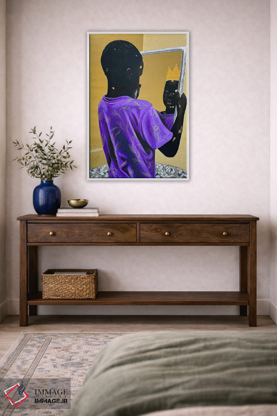 تابلو دکوراتیو پادشاه زاده شده اثر اییتایو الاگبه - D4W