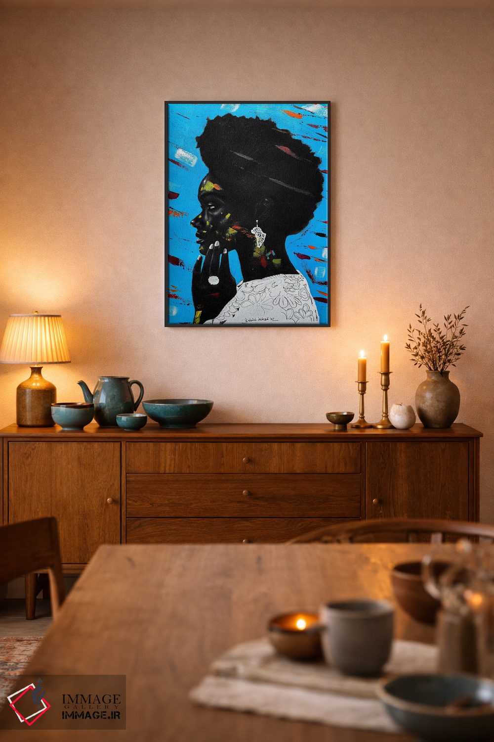 تابلو دکوراتیو احساسات انتزاعی اثر اییتایو الاگبه - D6B