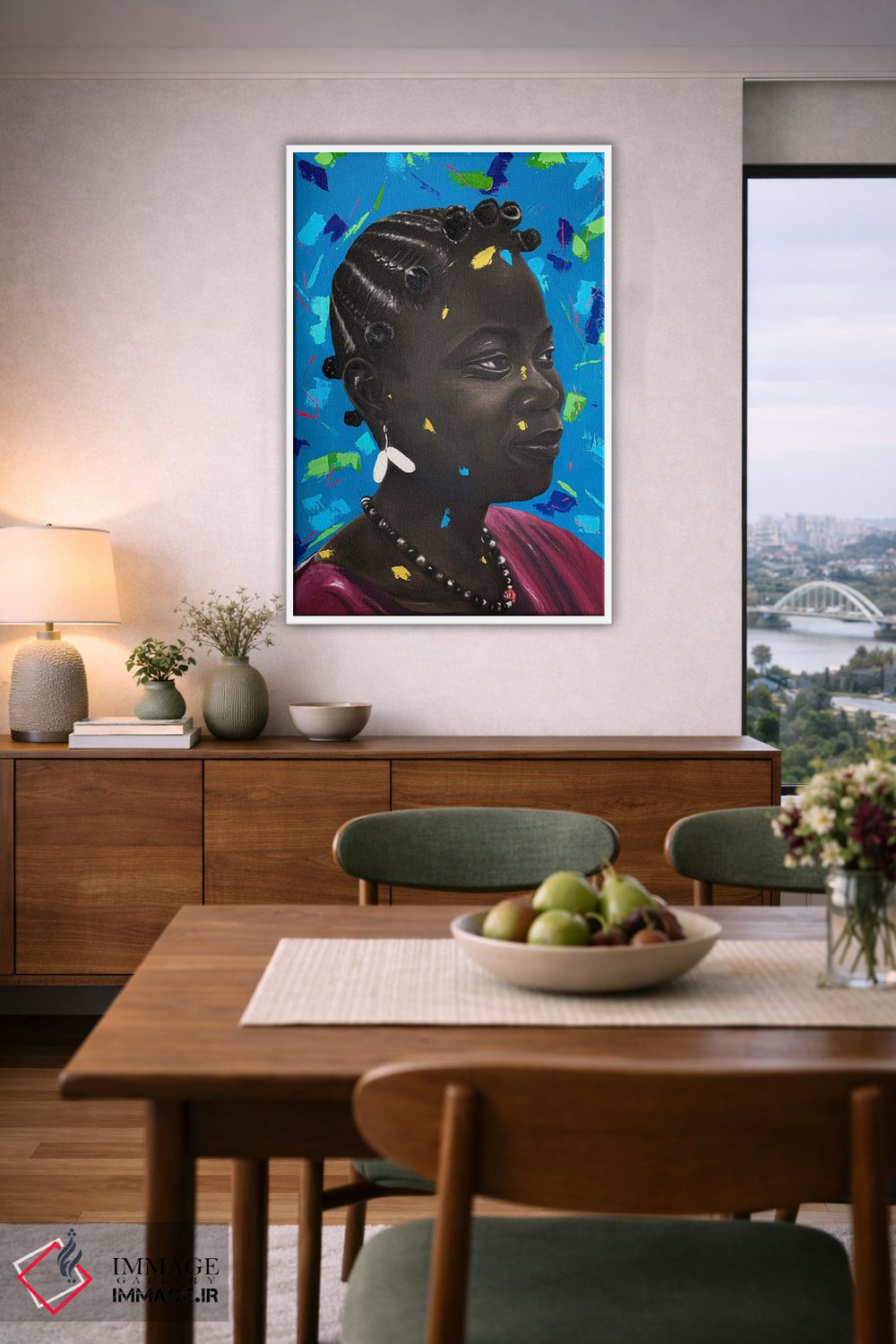 تابلو دکوراتیو آتکه اونیکوروبا اثر اییتایو الاگبه - D5W