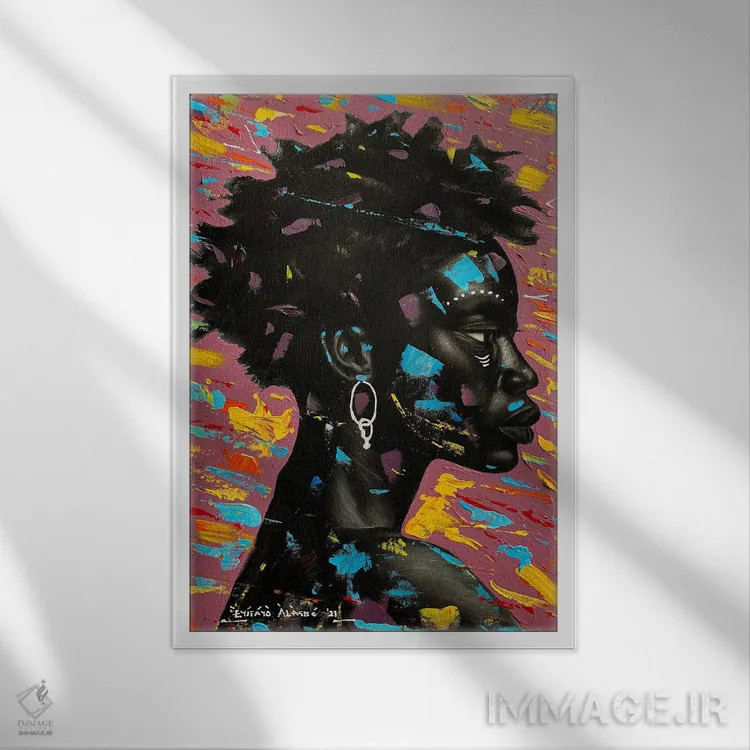 تابلو دکوراتیو نامه ای به آریکه اثر اییتایو الاگبه - نمای قابدار سفید