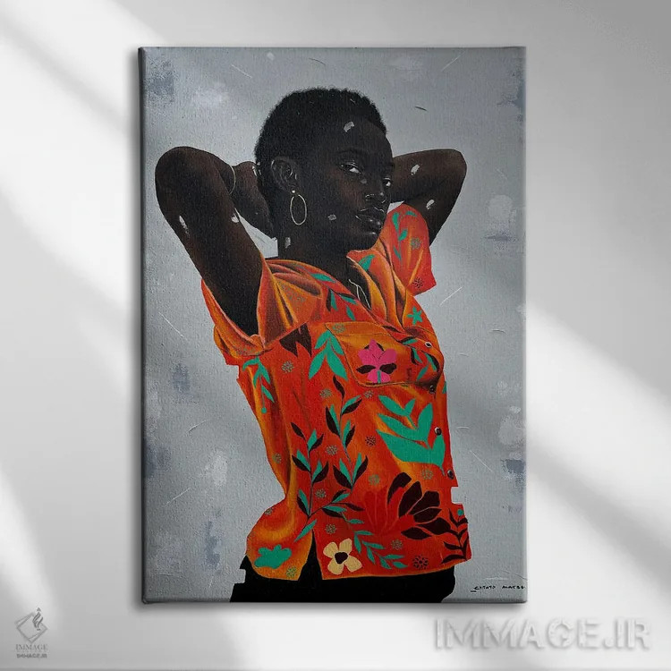 تابلو دکوراتیو آزاد چون پرنده اثر اییتایو الاگبه - نمای روبهرو روی دیوار