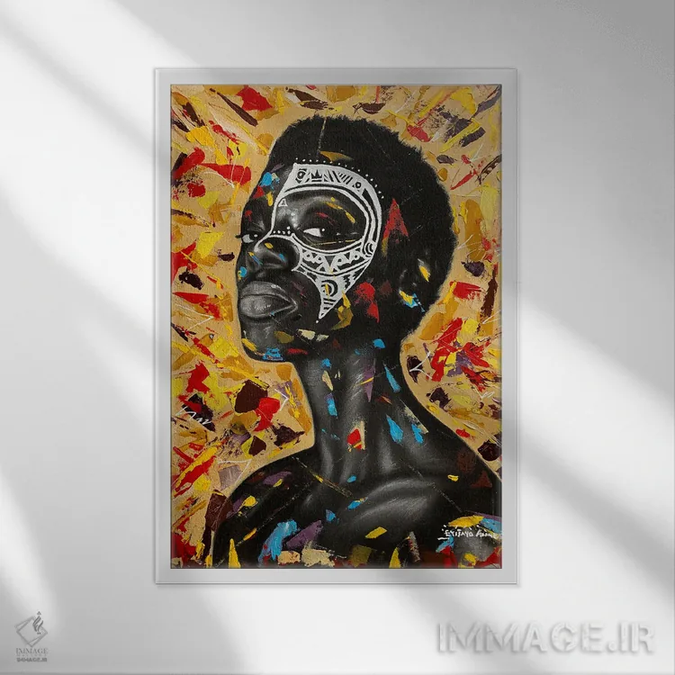 تابلو دکوراتیو انتظار اثر اییتایو الاگبه - نمای قابدار سفید