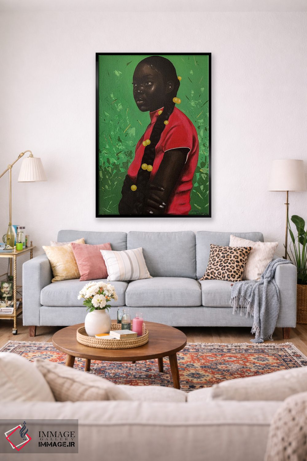 تابلو دکوراتیو غرق در افکار اثر اییتایو الاگبه - D1B