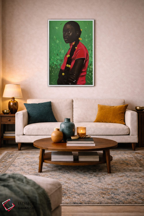 تابلو دکوراتیو غرق در افکار اثر اییتایو الاگبه - D2W