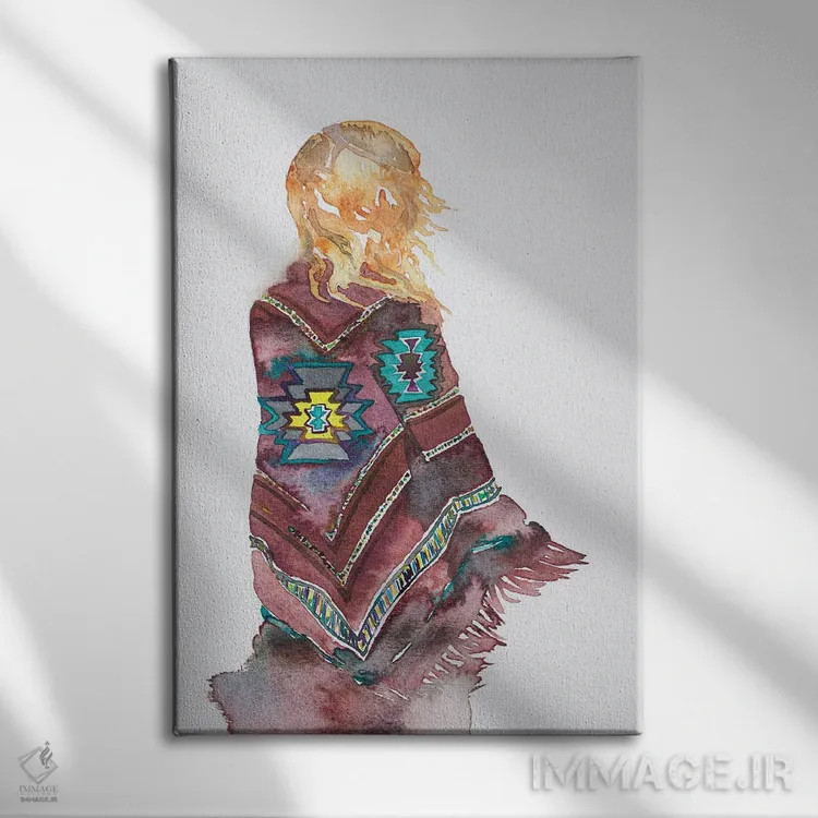 تابلو مینیمال زنده اثر الیزابت بکر - نمای روبهرو روی دیوار