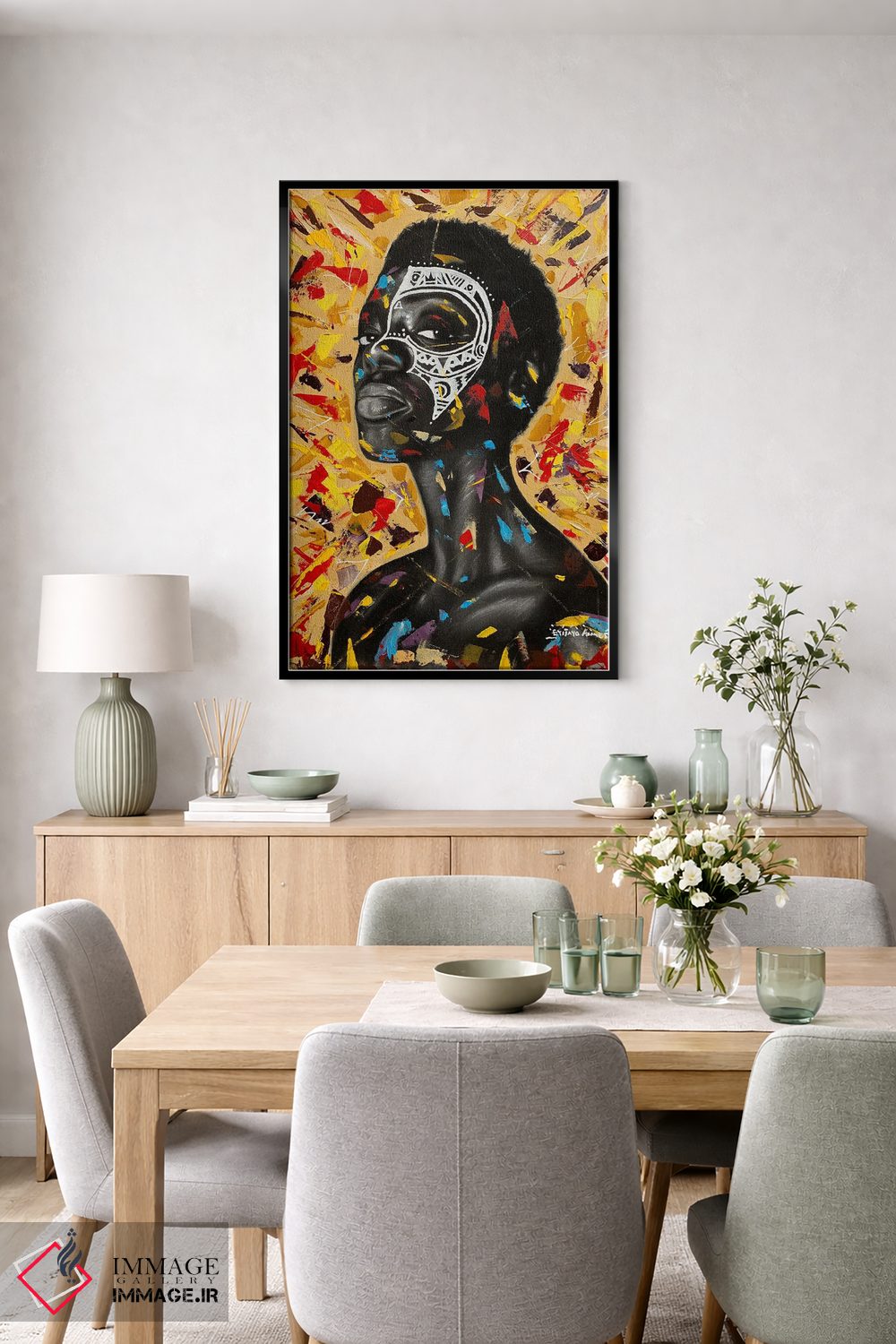 تابلو دکوراتیو انتظار اثر اییتایو الاگبه - D6B