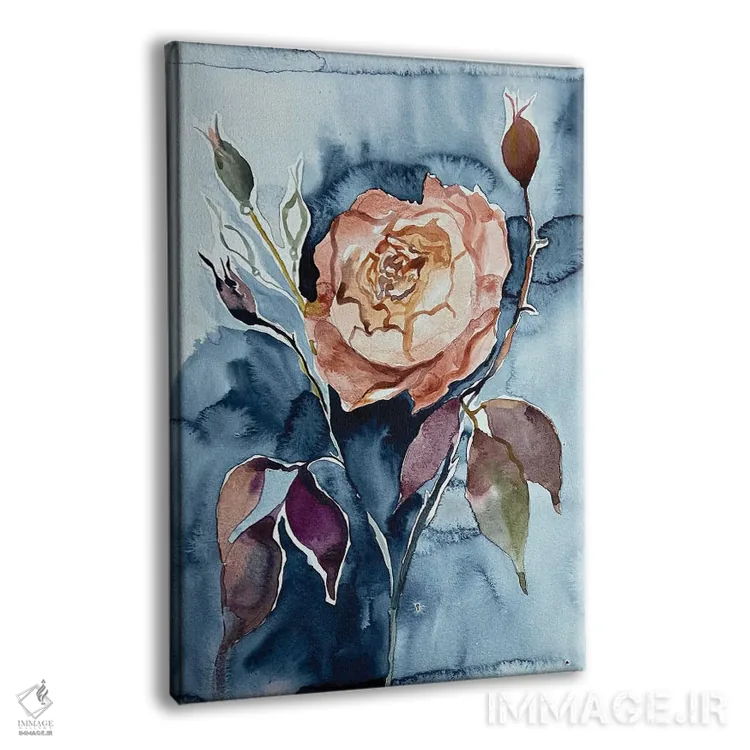 تابلو مدرن رز شماره ۶ اثر الیزابت بکر - نمای پرسپکتیو محصول