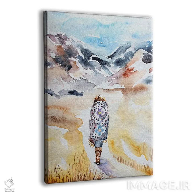 تابلو مدرن سرگردان اثر الیزابت بکر - نمای پرسپکتیو محصول