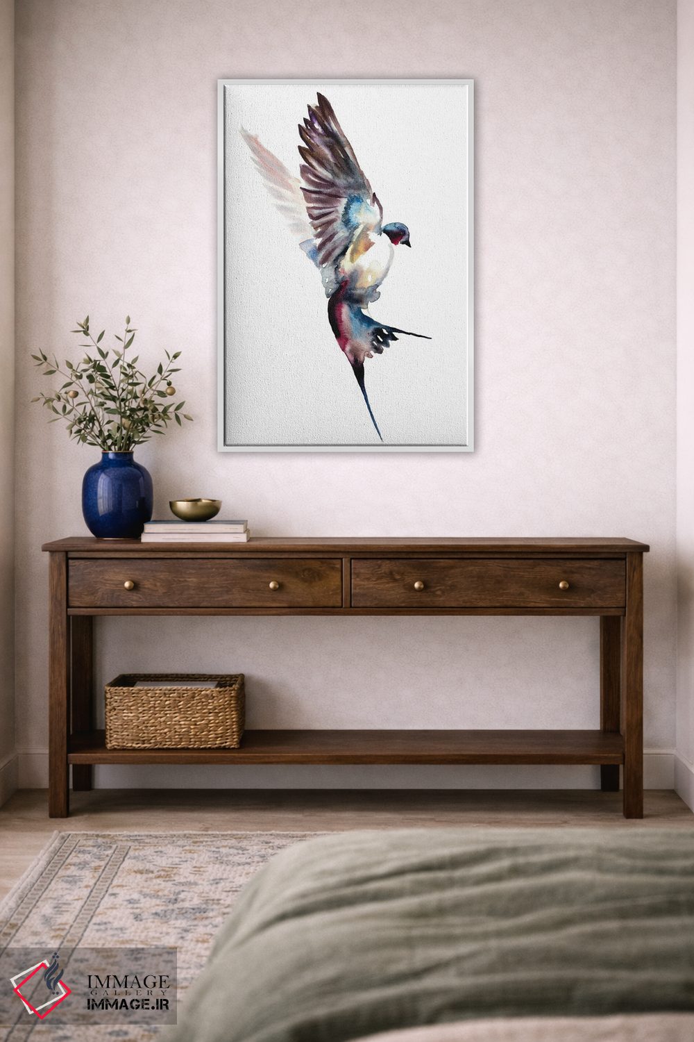 تابلو مینیمال پرستو شماره ۴۱ اثر الیزابت بکر - D3W