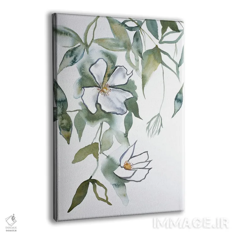 تابلو مینیمال شکوفه گیلاس شماره ۱۳ اثر الیزابت بکر - نمای پرسپکتیو محصول