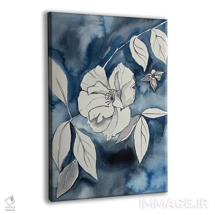 تابلو مینیمال رز وحشی شماره ۱۵ اثر الیزابت بکر - نمای پرسپکتیو محصول