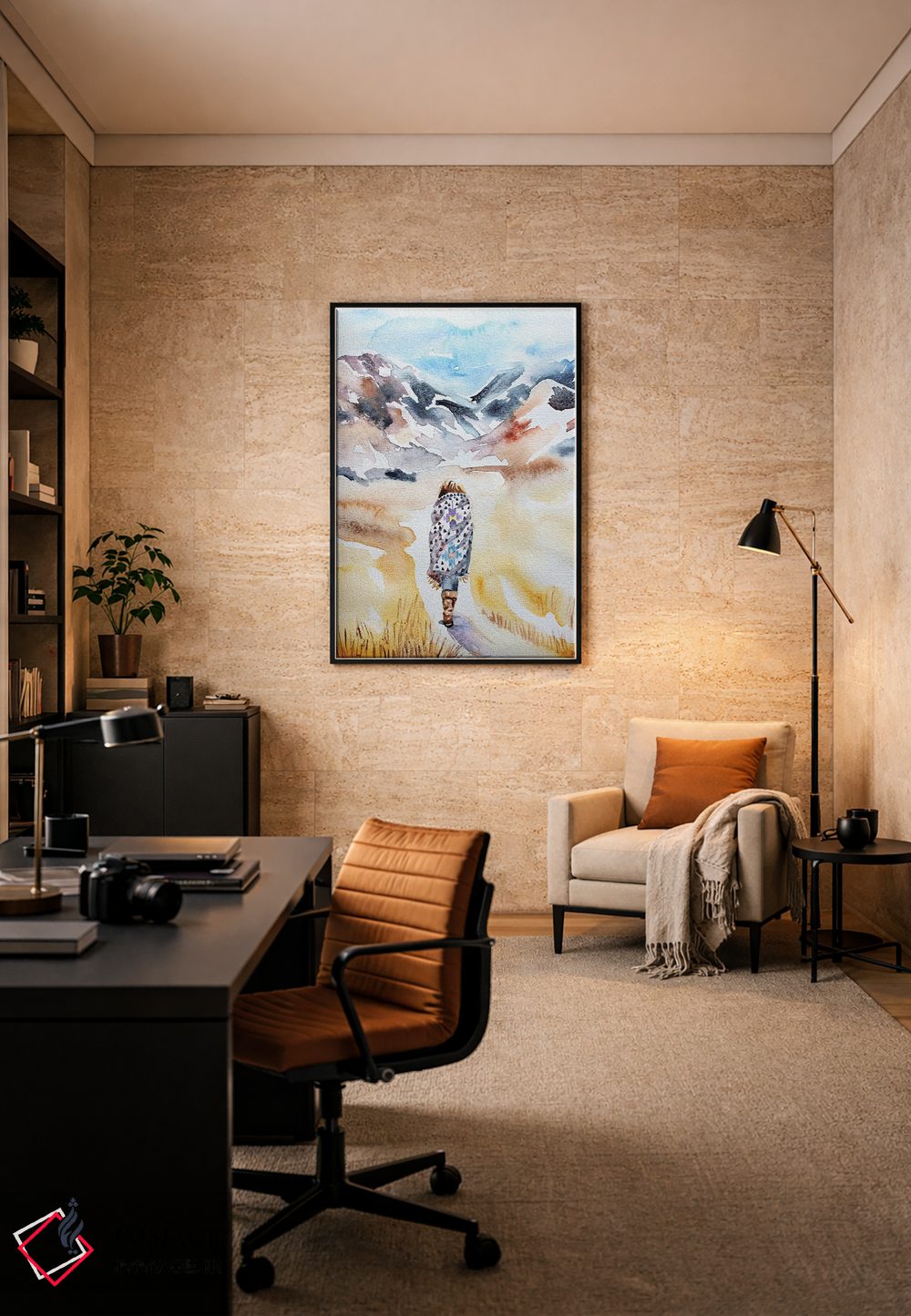 تابلو مدرن سرگردان اثر الیزابت بکر - D6B