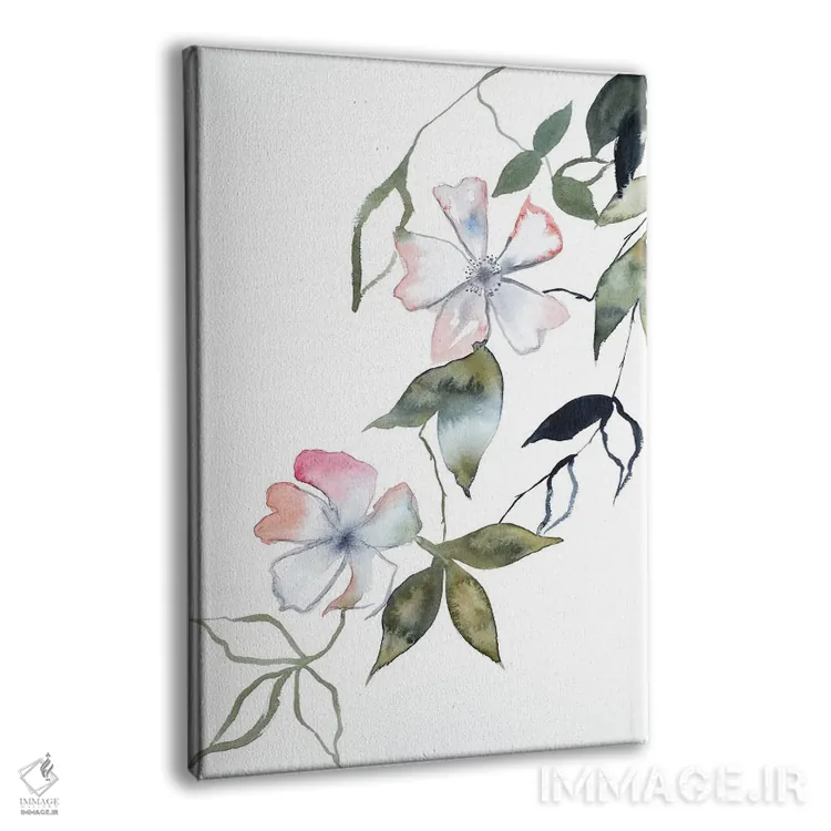 تابلو مینیمال شکوفه گیلاس شماره ۱۴ اثر الیزابت بکر - نمای پرسپکتیو محصول