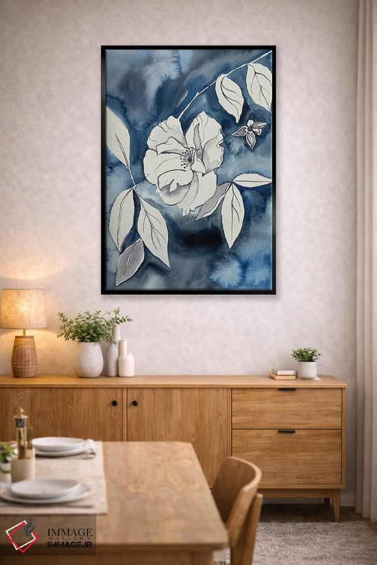 تابلو مینیمال رز وحشی شماره ۱۵ اثر الیزابت بکر - D5B