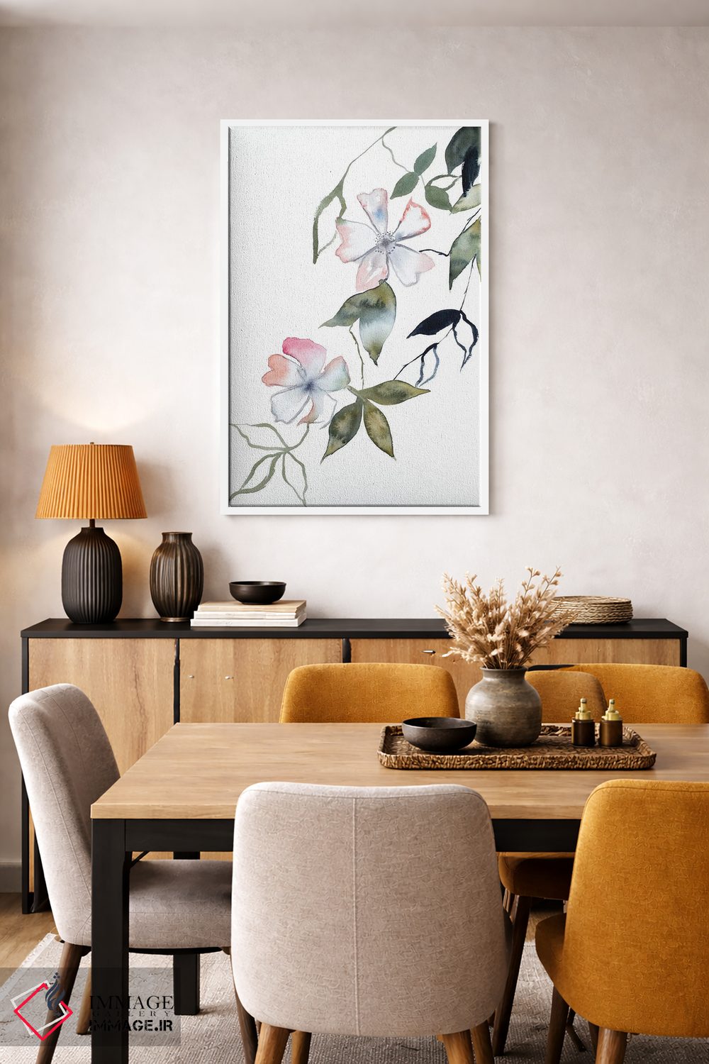 تابلو مینیمال شکوفه گیلاس شماره ۱۴ اثر الیزابت بکر - D4W