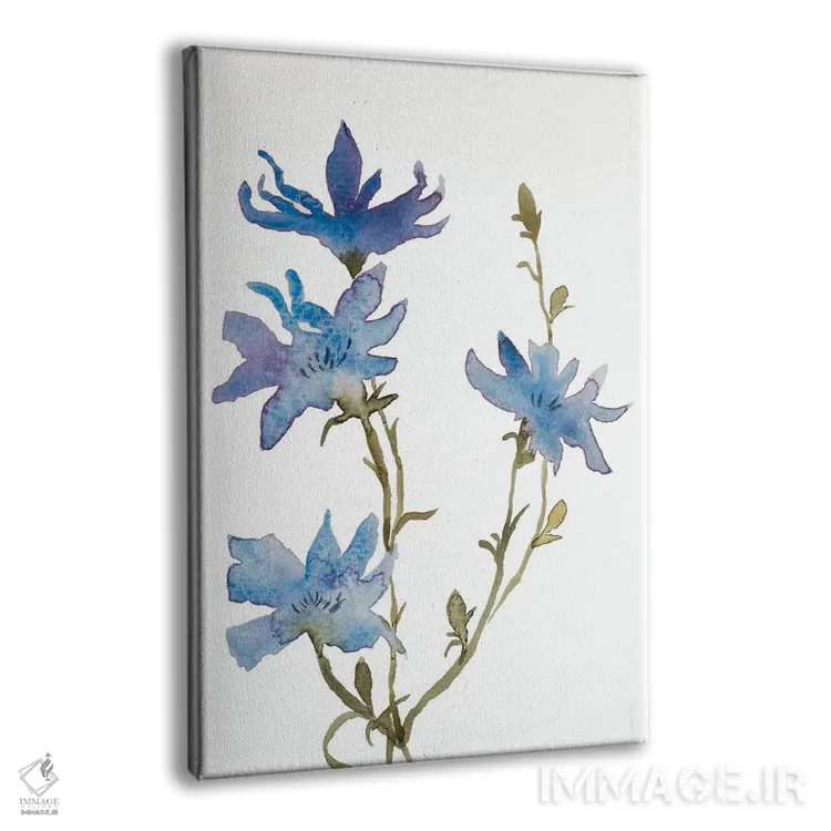 تابلو مینیمال کاسنی شماره ۲ اثر الیزابت بکر - نمای پرسپکتیو محصول